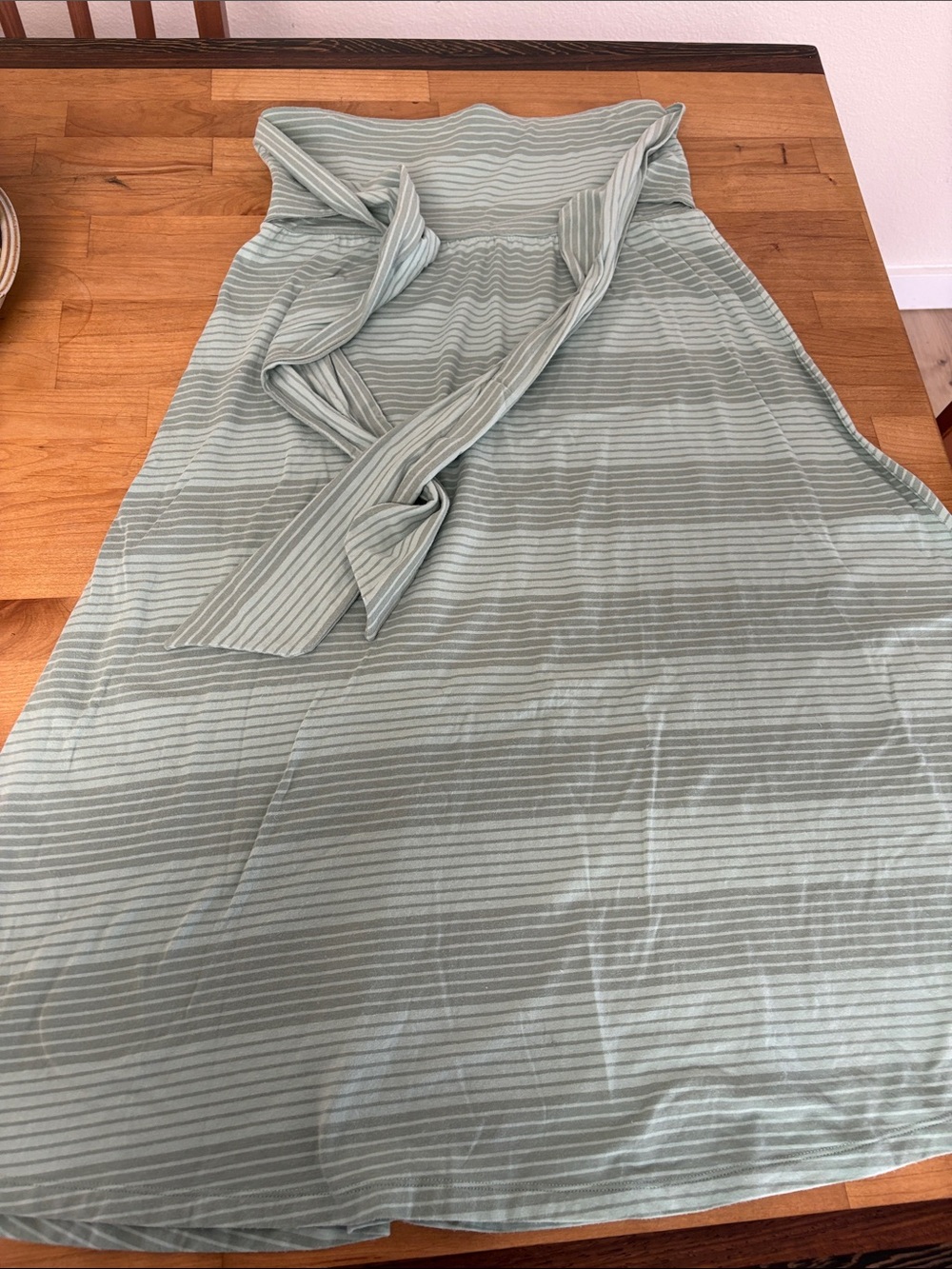 Patagonia Light Sage Striped Skirt